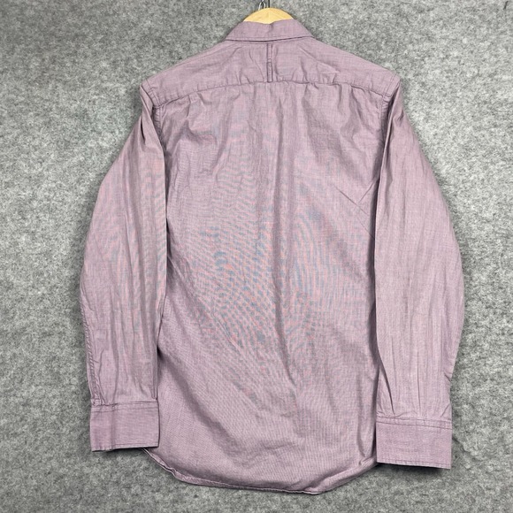 Banana Republic Shirt Mens Medium Purple Chambray‎ Slim Fit Button Down - Picture 5 of 7
